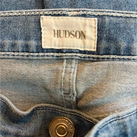 HUDSON JEANS ‘Natalie Mid-Rise Super Skinny Jeans’ in Medium Blue - NWOT - Picture 12 of 13